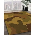 thumbnail image 3 of Ahgly Company Machine Washable Indoor Square Transitional Sedona Brown Area Rugs, 4' Square, 3 of 7