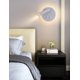 thumbnail image 2 of RV Lámpara de pared Lámpara de pared LED creativa para mesita de noche interior del hotel pasillo escalera sala de estar lámpara de pared de fondo lámpara de pared giratoria, Blanco, redondo, 3+7w, luz blanca cálida, 14,5*14,5*7cm BRILLAR Rojo Verde, 2 of 4