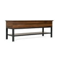 thumbnail image 2 of Emma + Oliver Farmhouse Storage Entryway Bench with Hinged Lift Top, Walnut, 2 of 13