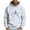 White, variant on SGFCWSX Mens Oversized Hoodie Men Fleece Lined with Drawstring Hood Casual Graphic Pullover Sweatshirt Pink Size 2XL