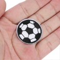 thumbnail image 2 of Lot de 100 patchs brodés en forme de ballon de football, 3 cm, pour décoration de vêtements et de tissus, 2 of 4