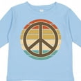 thumbnail image 4 of Inktastic Retro Peace Sign Sunset Boys or Girls Long Sleeve Toddler T-Shirt, 4 of 5