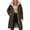 Army Green, variant on Puffer Jacket Womens Full Zip Fleece Lined Quilted Jackets Hooded Long Coat Fall Winter Warm Outerwear with Pockets