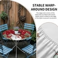 thumbnail image 4 of Round Fitted Tablecloth with Elastic Edge, Red Snowman Christmas Waterproof Table Cloth Table Cover for 55"-60" Tables, Xmas Tree Snowflake Ball Poinsettia Tablecloths for Dining Picnic Party Outdoor, 4 of 9