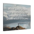 thumbnail image 2 of Scripture Walls  Holy Ghost 1 Corinthians 6:19 Bible Verse Canvas Christian Wall Art Ready to Hang Unframed, 2 of 17