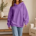 thumbnail image 5 of cocolona Oversized Hoodies for Women Long Sleeve Pullover Solid Color Sweatshirts Casual Hooded Fall Trendy Outfits, 5 of 7
