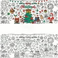 thumbnail image 2 of Giant Christmas Coloring Tablecloth, Large Scale Activity Mat for Parties, Christmas Decorations for Family Fun, 2 of 7
