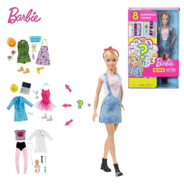 Muñeca Barbie Original, ropa de carrera sorpresa y accesorios con sorpresas para el coleccionista de Barbie, accesorios para niñas y niños, juguete Fivean unisex