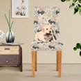thumbnail image 4 of Yayeee 2 Pack Dining Chair Covers Stretch Parson Chairs Slipcovers Seat Protector, West Wild Pattern, 4 of 6