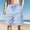 005Light Blue, variant on Summer Cargo Shorts for Men Trendy Drawstring Solid Color Elastic Waist Casual Shorts with Multi Pockets