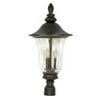 Satco Parisian Textured Black Traditional Outdoor w/ 3 Light 60W