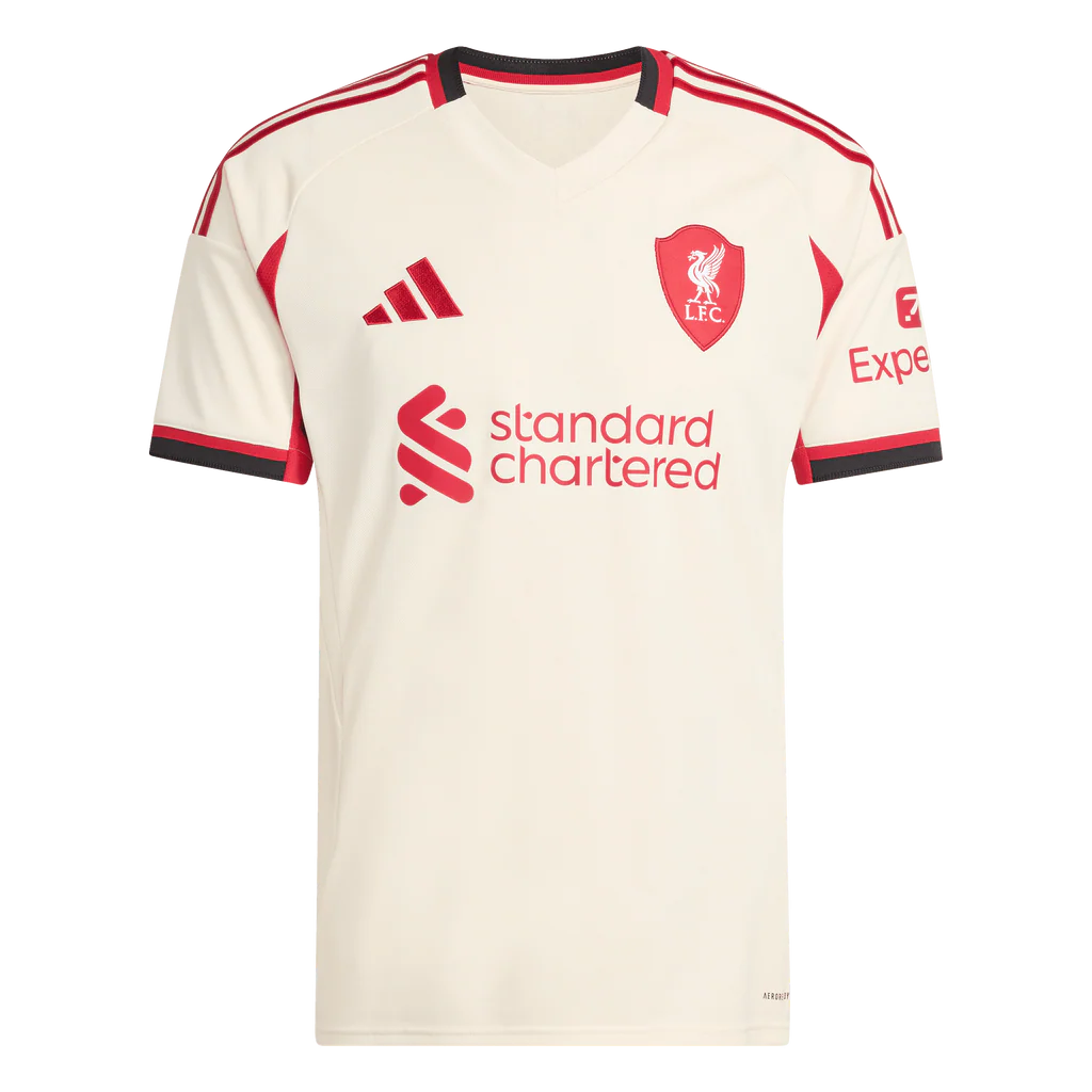Adidas Liverpool FC Away Men's Long Sleeve Soccer Jersey Red photo 1