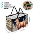 thumbnail image 2 of Elk Deer Large Foldable Oxford Cloth Tote Bag Cube Organizer Collapsible Bucket, 2 of 7