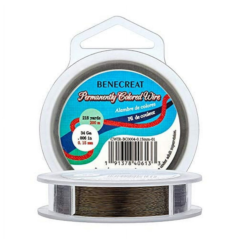 34 Gauge 218 Yards Tarnish Resistant Gold Wire Thin Jewelry Copper