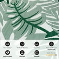 thumbnail image 6 of World Rug Gallery Tropical Leaf Reversible Recycled Plastic Outdoor Picnic Mat, Camping Rug, RV Rug - GREEN 7'10"x10', 6 of 9