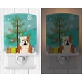 thumbnail image 2 of Caroline's Treasures BB4250CNL Merry Christmas Tree English Bulldog Fawn White Ceramic Night Light, 6x4x3", multicolor, 2 of 2