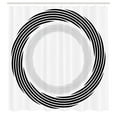 thumbnail image 3 of Ambesonne Black Shower Curtain, Abstract Art Theme White, 69"Wx75"L, Black, 3 of 5