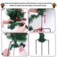 thumbnail image 5 of Christmas Outdoor Decorations Prelit Artificial Pine Trees Holiday Planter Filler With Tripod Stake Battery Powered 16In Lighted Urn Filler Waterproof LED Tree Yard Garden Porch Display Decor, 5 of 7