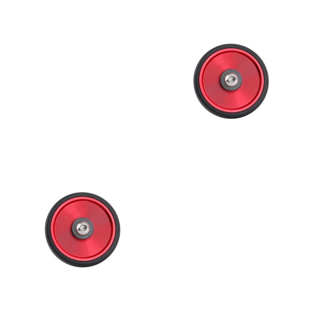 Greeniant Easy Wheels Bearing Easywheel aleación de aluminio de alta resistencia, rodillos dobles, piezas de bicicleta, estante trasero a prueba de Rojo 2piezas Greeniant CBP389945