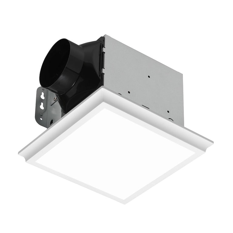 Homewerks 50 CFM Bathroom Exhaust Fan with LED Light photo 3