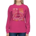 thumbnail image 2 of Officially Licensed Coca Cola Retro Coca-Cola Real Thing Art Women's Sweatshirt, 2 of 3