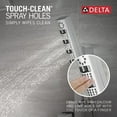 thumbnail image 6 of Delta: H2Okinetic 5-Setting Slide Bar Hand Shower, 6 of 7