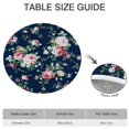 thumbnail image 6 of Pioneer Flower Floral Print Pattern Round Fitted Tablecloth with Elastic Edge,Dining Table Cover Waterproof,Outdoor Round Tablecloth for Camping,Dining,Indoor and Outdoor, 6 of 7