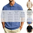 thumbnail image 3 of COSFO Mens Big and Tall Polo Shirts Golf Performance Short Sleeve Casual Shirt Textured Collared Solid Pullover Classic Fit Mens T-Shirts, 3 of 6