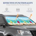 thumbnail image 4 of Honeii Hello Summer Gnome 1 Print Foldable Car Sun Shade for Windshield, 2-Piece UV Protection Shade, Protects Car Interior, Ideal for Cars, Trucks, SUVs-Medium, 4 of 6
