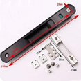 thumbnail image 4 of 1 Piece Sliding Glass Door Window Handle Lock Hook Style Plate Fastener Zinc Alloy - White, 4 of 5