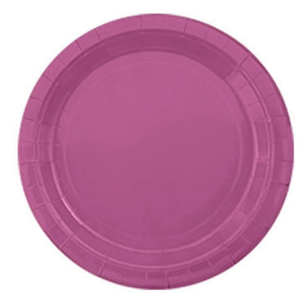Paper Plate Macarons Pure Color Series Fruit Cake Picnic Dessert 9-Inch Plate Grape