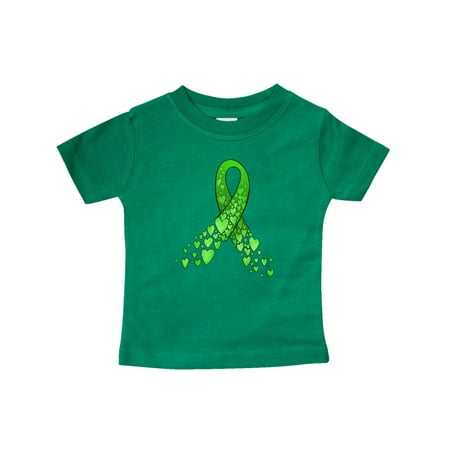

Inktastic Mental Health Awareness Ribbon with Green Hearts Gift Baby Boy or Baby Girl T-Shirt