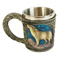 thumbnail image 3 of Celtic Howling Direwolf Gray Wolf At Starry Night Mountains Coffee Mug 14oz, 3 of 8