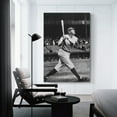 thumbnail image 3 of National Baseball Hall of Fame Inductees Babe Ruth Poster Art Poster Canvas Painting Decor Wall Print Photo Gifts Home Modern Decorative Posters 24x36inch(60x90cm), 3 of 6