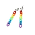 thumbnail image 3 of Minnieouse 1 par de pendientes de gota para mujer, joyería geométrica de arcoíris, Clip para oreja Ropa, zapatos y accesorios Miscelánea Type1 Clip de oreja Minnieouse AP011373-02, 3 of 6