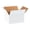 100 Pack, variant on - 50 Pack of 8x6x4” White Corrugated Cardboard Packing Shipping Mailing Moving Carton Boxes Cube