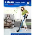 thumbnail image 5 of Homadio V50 Cordless Vacuum Cleaner, 45-Min Runtime, Powerful Suction, Pet Hair Removal, Lightweight Stick Vacuum for Home Cleaning, 5 of 8