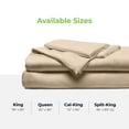 thumbnail image 6 of Cariloha Resort Bamboo Viscose 4-Piece Bed Sheet Set - Cooling, Odor-Resistant, Sustainable, Hypoallergenic, Soft and Durable - Flat and Fitted Sheets and Two Pillowcases - King - Stone, 6 of 7