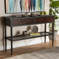 thumbnail image 4 of Baxton Studio Jana 2-Drawer Wood and Metal Sideboard Server in Walnut Brown, 4 of 9