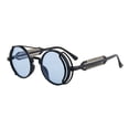 thumbnail image 4 of Round Steampunk Sunglasses Double Spring Leg Design for Outdoor Activities Travel Fishing Cycling Driving Stage, 4 of 10