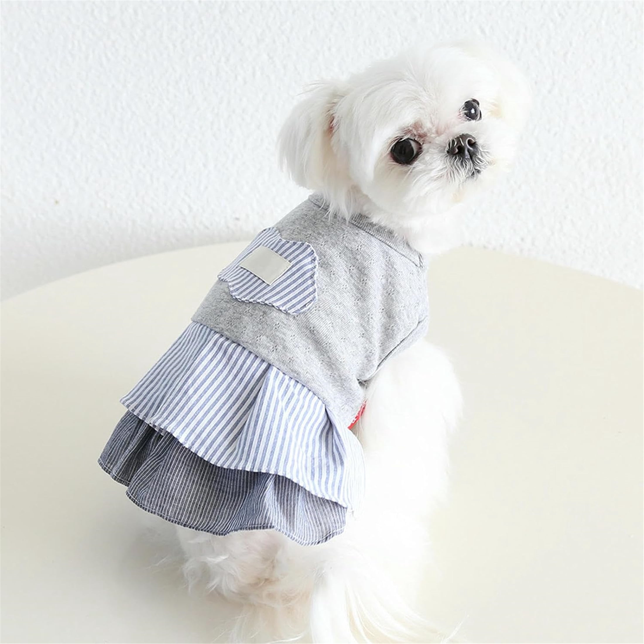 HQREA Dog Cat Dresses for Small Medium Dogs Girl Vest Shirt Skirt Pet Sport T-Shirts Dress Puppy Summer Clothes