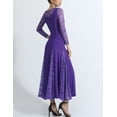 thumbnail image 4 of Long Lace New Style International Standard Waltz Ballroom Dance Dresses, 4 of 4