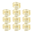 thumbnail image 4 of 10 servilleteros, anillos porta servilleteros, vajilla única, decoración de mesa Oro, 4 of 9