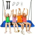 thumbnail image 1 of Goplus 700lb Giant 60'' Platform Tree Swing Outdoor w/ 2 Hanging Straps Blue, 1 of 9