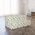 thumbnail image 2 of Tropical Foldable Mattress, Leaves with Polka Dots, 78.7" x 47.2", Pale Taupe and Eggshell, by Ambesonne, 2 of 4