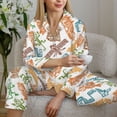 thumbnail image 6 of Womens Pajamas Sets 2 Pack - Simple drawing Long Sleeve Sleepwear Lounge Sets Soft Button Down PJ Sets, 6 of 6