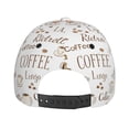 thumbnail image 6 of Fotbe Coffee Baseball Cap, Coffee Print Dad Hat,Outdoor Hat,Adjustable Sports Cap, Perfect For Activities, 6 of 9