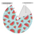 thumbnail image 2 of Lsque Watermelon Print Christmas Tree Skirt, Tree Skirt with Ties or Velcro, Perfect for Holiday Decorations, Halloween, and New Year-30", 2 of 7