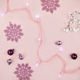 thumbnail image 3 of Northlight 100-Count Pure White LED Wide Angle Christmas Lights 33ft Pink Wire - 33', 3 of 6