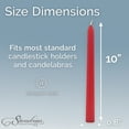 thumbnail image 6 of Stonebriar Unscented Taper Candles – 8 Hour Burn Time, Long-Lasting Wax Candles for Weddings, Holidays, Home Décor & Special Events, Pack of 4, Red, 10", 6 of 6